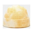 thumbnail image 1 of GRNSHTS Tie Dye Wool Knit Cuff Short Fisherman Beanie for Men Women, Unisex Winter Warm Hip Hop Hats, 1 of 7