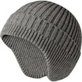 thumbnail image 1 of GRNSHTS Unisex Cuff Knit Beanie for Men Women, Skull Cap Winter Hats Ear Covers Headwear (Grey), 1 of 6