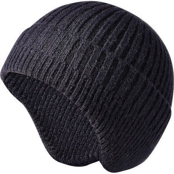 GRNSHTS Unisex Cuff Knit Beanie for Men Women, Skull Cap Winter Hats Ear Covers Headwear (Navy)