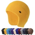 thumbnail image 1 of GRNSHTS Unisex Winter Beanie Hat with Ear Flaps Knit Skull Cap for Skiing, Cycling, Motorcycling, Camping (Yellow), 1 of 8