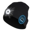 thumbnail image 1 of GRNSHTS Wireless Musical Beanie Hat with Light, LED Headphone Running Beanie, Unisex Winter Warm Knit Cap for Sports Outdoors (Black,Updated 5LED), 1 of 9
