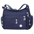 thumbnail image 1 of GRNSHTS Women's Waterproof Nylon Shoulder Bag, Blue, 1 of 2