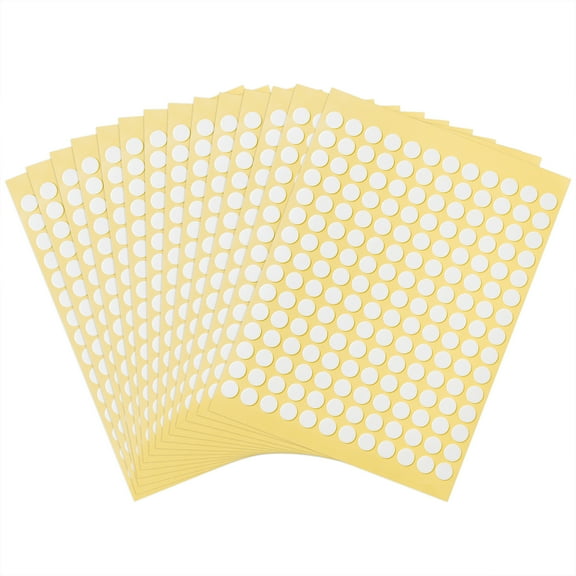 GROBRO7 20 Sheets Double Sided Adhesive Dots Stickers for Party supplies, Removable Round  Putty Clear Sticky for Festive Decorations