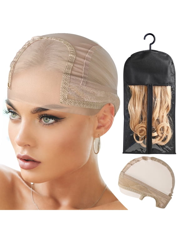 Unisex Mesh Hairband, 4x5in, Velvet Lace, Beige, 2 Pcs