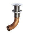 thumbnail image 1 of GROCO 1-1/4" Hose Barb Stainless Straight Deck Drain, 1 of 2