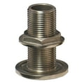 thumbnail image 1 of GROCO 1/2" NPS NPT Combo Stainless Steel Thru-Hull Fitting w/Nut | Bundle of 2, 1 of 1