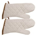 thumbnail image 1 of GROFRY 1 Pair Oven Mitts Insulated Protective White Non-slip Oven Baking Mittens Household Supplies, 1 of 8