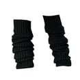 thumbnail image 1 of GROFRY 1 Pair Thickened Warm Elastic Leg Warm Socks Japanese Style Sweet Girl Ribbed Knitted Boot Cuffs for Daily Wear, 1 of 8
