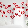 thumbnail image 1 of GROFRY 1 Set Nice-looking Balloon Glitter Pendant Easy Use Plastic Heart Shape DIY Balloon Sequin Ornament for Wedding, 1 of 7