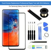GROFRY 1 Set Touch Screen Replacement Professional Repair Tool with OCA Adhesive Front Glass Screen Repair Kit for Samsung Galaxy Note 8/9/10/20 Plus