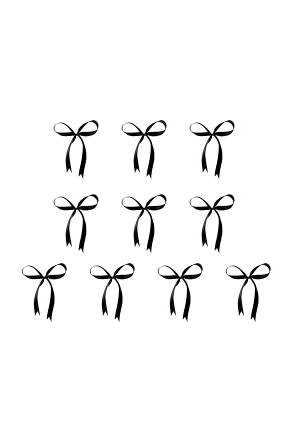 10Pcs Cake Topper Bow Ribbon Bow Knot Cake Topper Cake Decorating Bow for Heart Cake Vintage Cake Home Holidays Parties