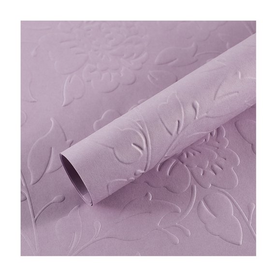 GROFRY 10Pcs Floral Wrapping Paper Three-dimensional Relief Hard-to-Tear Delicate Fabric Fine Workmanship DIY Craft Decorate Solid Color Flower Bouquet Wrapping Paper Floral Arrangement