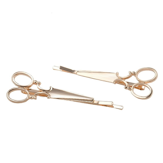 GROFRY 2Pcs Fashion Scissors Shape Hair Clip Hair Pin Headwear Women Hair Accessories