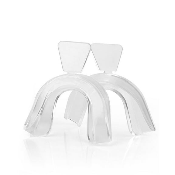 GROFRY 2Pcs Food Grade Silicone Thermoform Teeth Whitening Tray Dental Care Mouth Guard