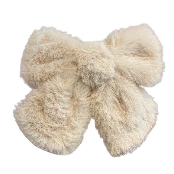 GROFRY 3D Large Bow-knot Hair Clip Delicate Flannel to Touch Girls Hairpin for Daily Life