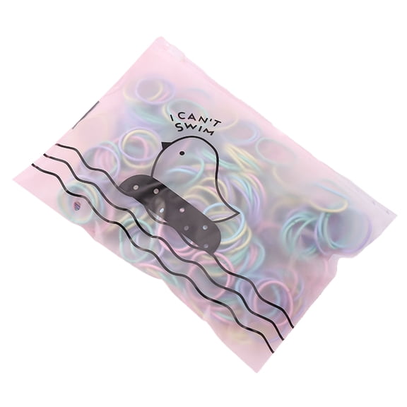 GROFRY 50Pcs 3cm Elastic Hair Ties Ponytail Holders Rubber Bands Hair Styling Tools for Girls