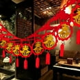 thumbnail image 1 of GROFRY Banner Festive Shapely Fringed Chinese Fu Character Flag for Gift, 1 of 7