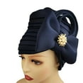 thumbnail image 1 of GROFRY Bow Turban Cap Bow Adjustable Women Satin Surface Breathable African Headwrap for Daily Wear, 1 of 8