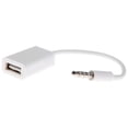 thumbnail image 1 of GROFRY Car MP3 3.5mm Male AUX Audio Plug Jack to USB 2.0 Female Converter Cable Cord, 1 of 4