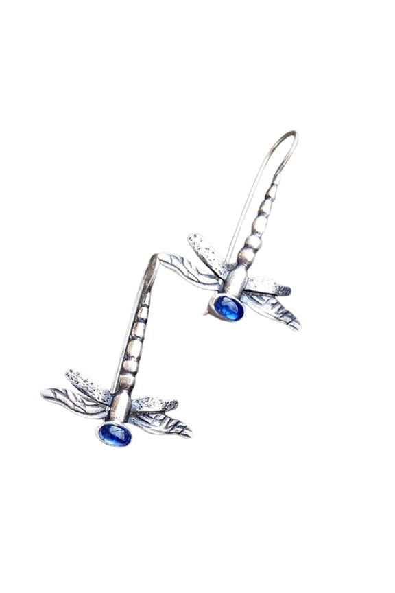 Dragonfly 1 Pair Women Earrings Dragonfly Rhinestone Jewelry Vintage Animal Hook Earrings for Wedding