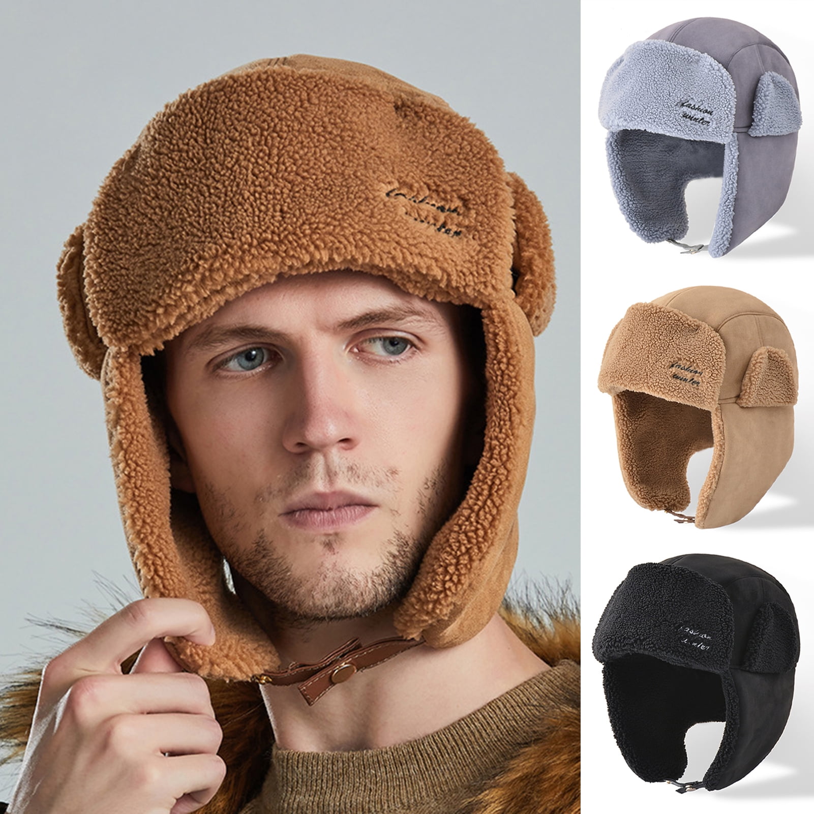 Home Prefer Men's Warm Trapper Hat