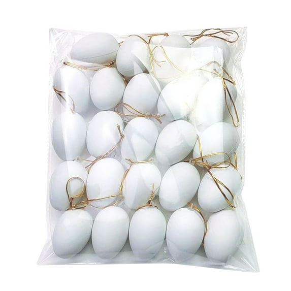 GROFRY Easter Egg Decorations Colorful Plastic Eggs Tree Hanging Ornament Kids DIY Craft Toys for Easter Party Home Decor