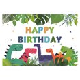 thumbnail image 1 of GROFRY Exquisite Wide Application Backdrop Lightweight 3D Dinosaur Birthday Background Screen for Party, 1 of 8