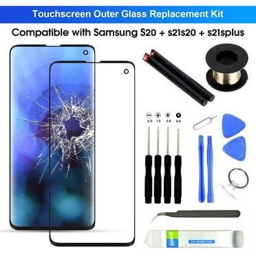 GROFRY Front Glass Replacement Professional Ultra Clear Ultra thin Mobile Phone Outer Display Touch Screen with Repairing Tool for S8 S9+ S10 S20 S21 Plus S22 Ultra