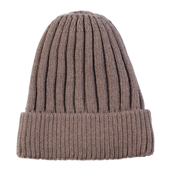 GROFRY Knitted Hat Comfortable Cold-proof Solid Color Women Men Winter Outdoor Beanie Cap for Daily Life