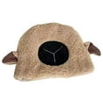 thumbnail image 1 of GROFRY Plush Hat Cute Fuzzy Cozy Thickened Stretchy Keep Warm Soft Autumn Winter Sheep Lamb Ears Girls Cap for Daily, 1 of 8