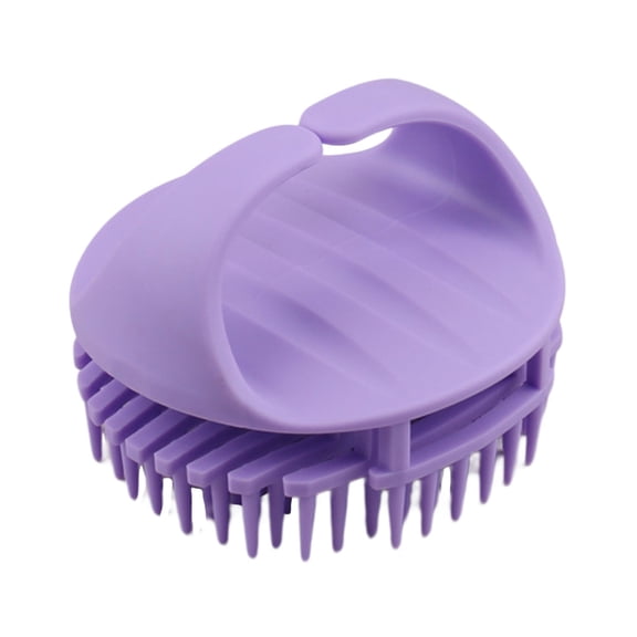 GROFRY Scalp Brush Hollow Design Rich Foaming Quick Drying Dense Bristles Comfortable Handle Handheld Hair Care Comb Brush Hairdressing Tool,Purple