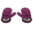 thumbnail image 1 of GROFRY Solid Color Infant Gloves Thick Fastener Tape Autumn Winter Toddler Boys Girls Plush Gloves for Outdoor, 1 of 8