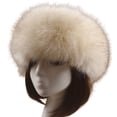 thumbnail image 1 of GROFRY Solid Color Women Hat Solid Color Faux Fur Headwear Brimless Empty Top Hat for Skiing, 1 of 8