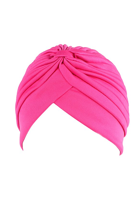 Unisex Solid Color Hat Headwrap Twist Ruffle Caps Chemo Beanies Headwear Gift