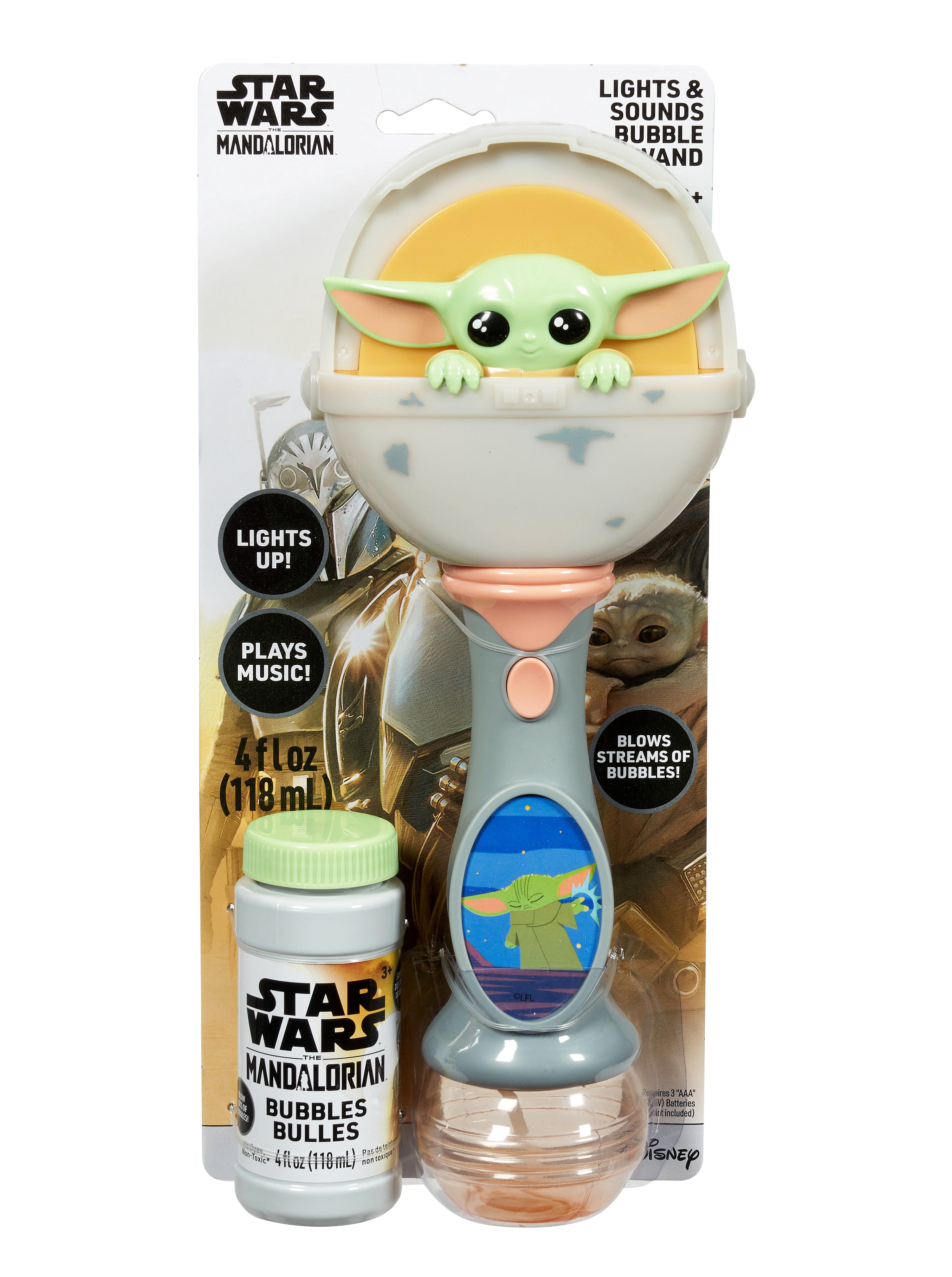 Little Kids Inc Grogu Lights & Sounds Bubble Wand