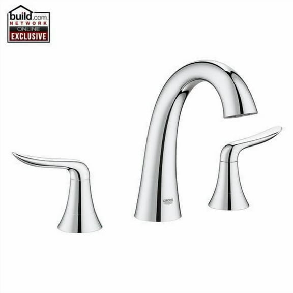 GROHE 25163000 AGIRA  3-HOLE 2-HANDLE DECK MOUNT ROMAN TUB FAUCET - Chrome