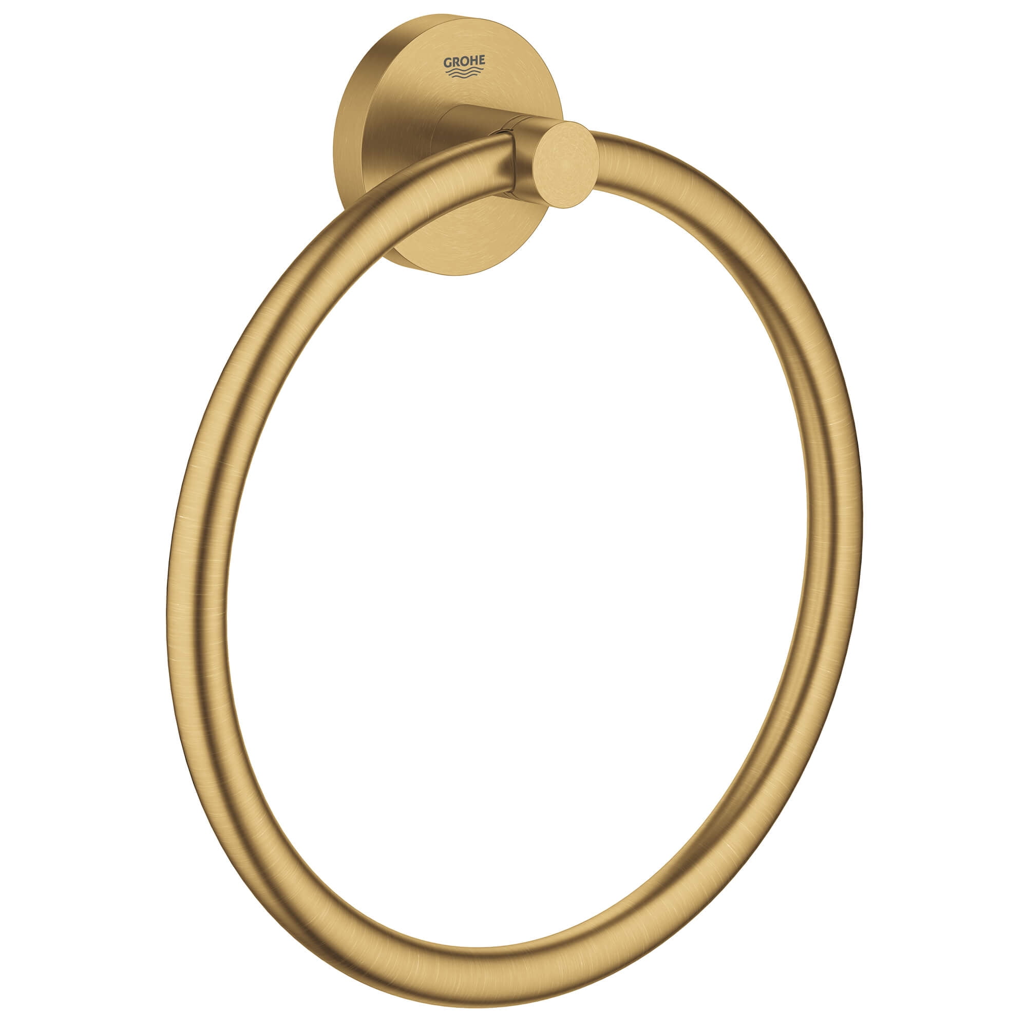Brushed Cool Sunrise Wall Mounted Metal Towel Ring