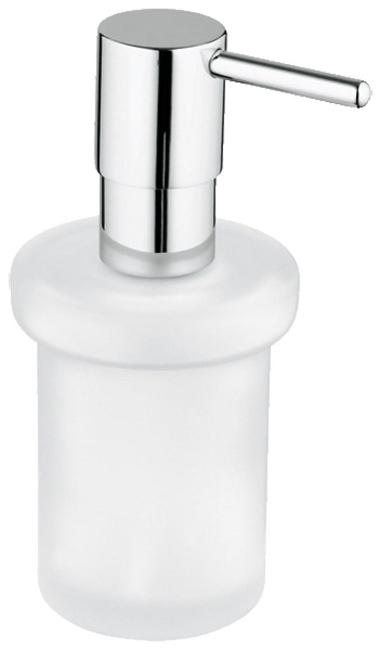 Chrome and White Modern Soap Dispenser