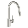thumbnail image 1 of Grohe 32665DC3 Concetto Single-Handle Pull-Down Kitchen Faucet Dual Spray 1.75 GPM Grohe in Supersteel Finish, 1 of 4