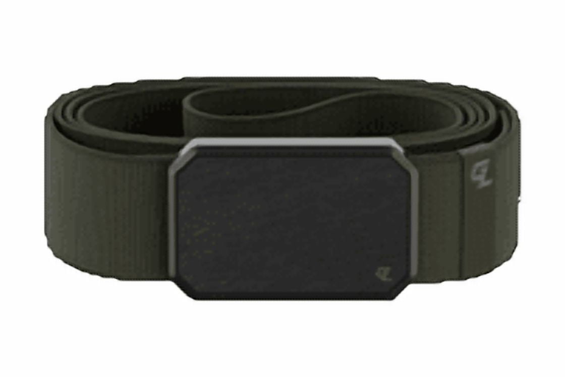 GROOVE BELT Gun Metal/Olive
