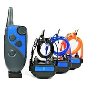 طوق صدمات لتدريب الكلاب عن بعد من GROOVYPETS بطول 650 ياردة بدون نباح،طوق تصحيح مقاوم للماء قابل لإعادة الشحن لثلاثة كلاب صغيرة ومتوسطة وكبيرة
