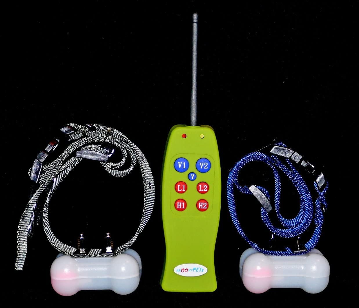 GROOVYPETS® 800 Feet Remote Dog Trainer Training Collar Systems Remote