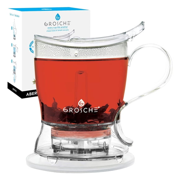 GROSCHE ABERDEEN Tea Infuser Teapot & Easy Pour Tea Maker, Tea Strainer, 34 fl. oz Capacity