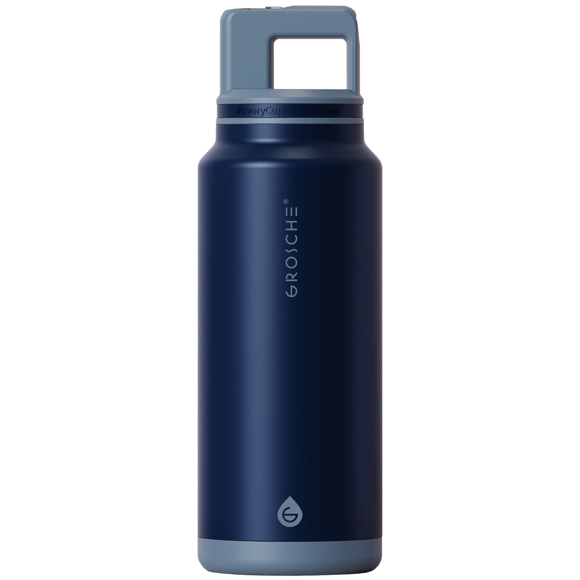GROSCHE ALPINE Flip n' Sip 40oz Insulated Water Bottle - Stainless Steel triple insulated vaccuum, Leakproof Flask with Straw lid- Perfect for Gym, Travel & Outdoor use Extreme insulation