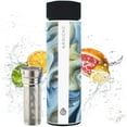 thumbnail image 1 of GROSCHE CHICAGO EXTRA LONG INFUSER - SOFT TOUCH - Tea and Fruit Infuser Water Bottle - Double Walled Vacuum Insulated Stainless Steel Flask | Hot & Cold Tea Infuser Bottle, Saturn, 1 of 5
