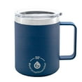 thumbnail image 1 of GROSCHE Everest Stainless Steel Coffee Mug 14oz with Lid and Handle, Mountain Blue, 1 of 8
