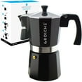 thumbnail image 1 of GROSCHE MILANO Stovetop Espresso Maker, Moka Pot, 12 Espresso Cups, Black, 1 of 10