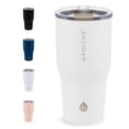 thumbnail image 1 of GROSCHE Yukon 20oz insulated coffee mug with lid built tough travel coffee tumbler coffee mug with lid insulated stainless steel coffee mug with lid vacuum insulated coffee tumbler cup, Cream White, 1 of 11
