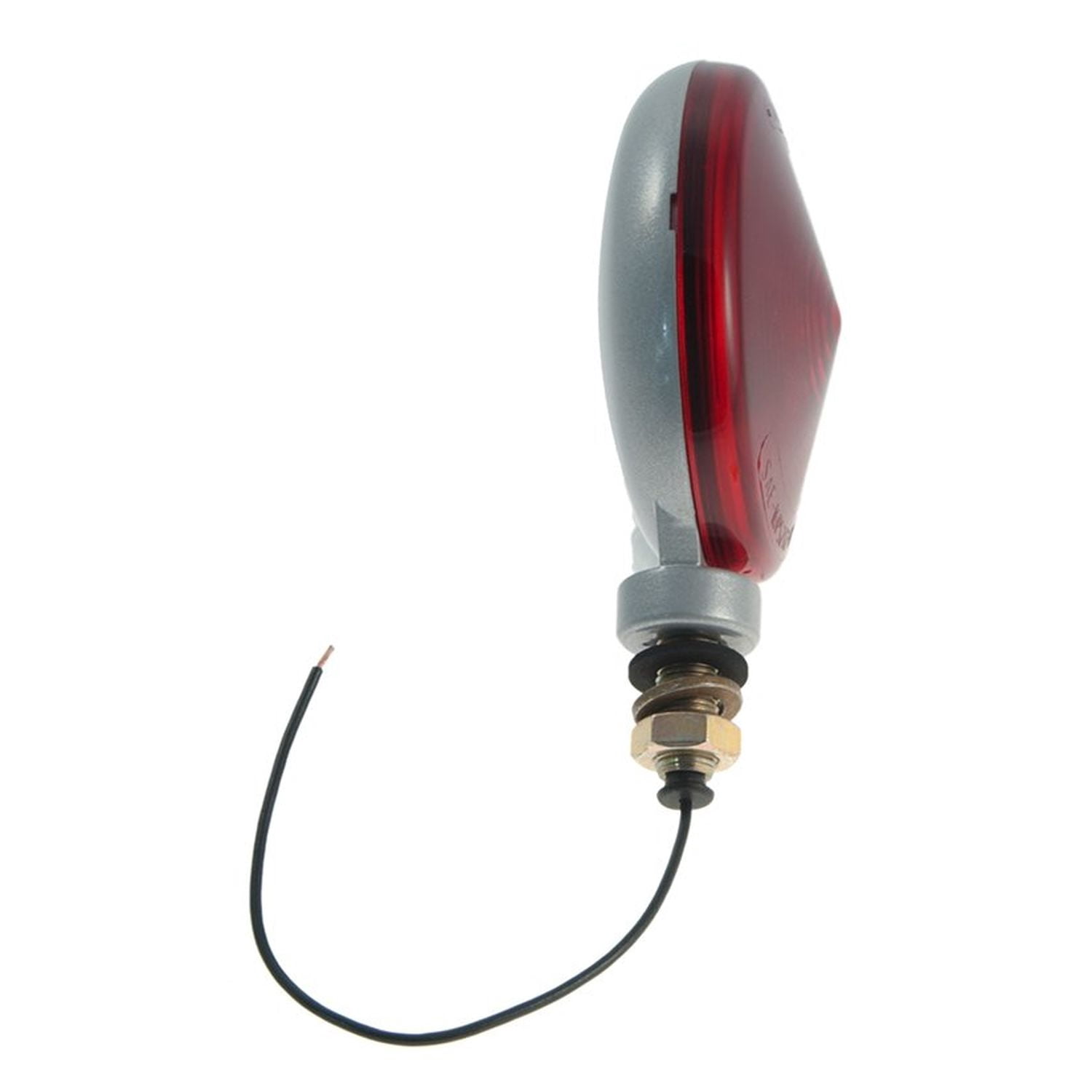 Grote 55232 - Thin-Line Die-Cast Single-Face Light, Powder Coated Aluminum Finish, Red
