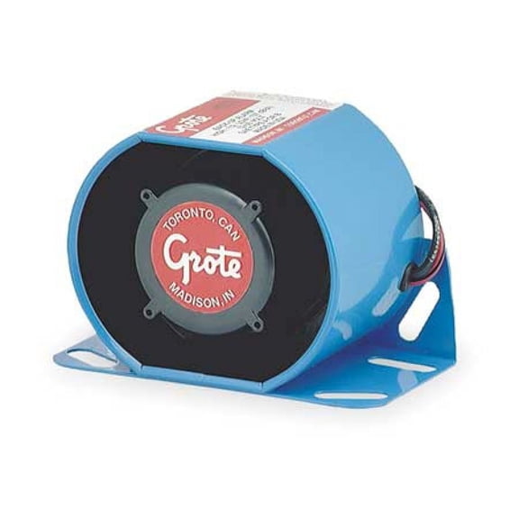 GROTE 73080 Back Up Alarm,87 to 112dB,Blue,4 In. H